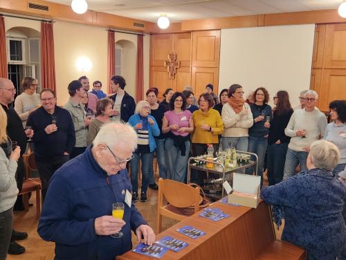 2026-01-14, Sektempfang zum neuen Jahr, zum letzten Mal im Pfarrsaal von St. Peter und Paul